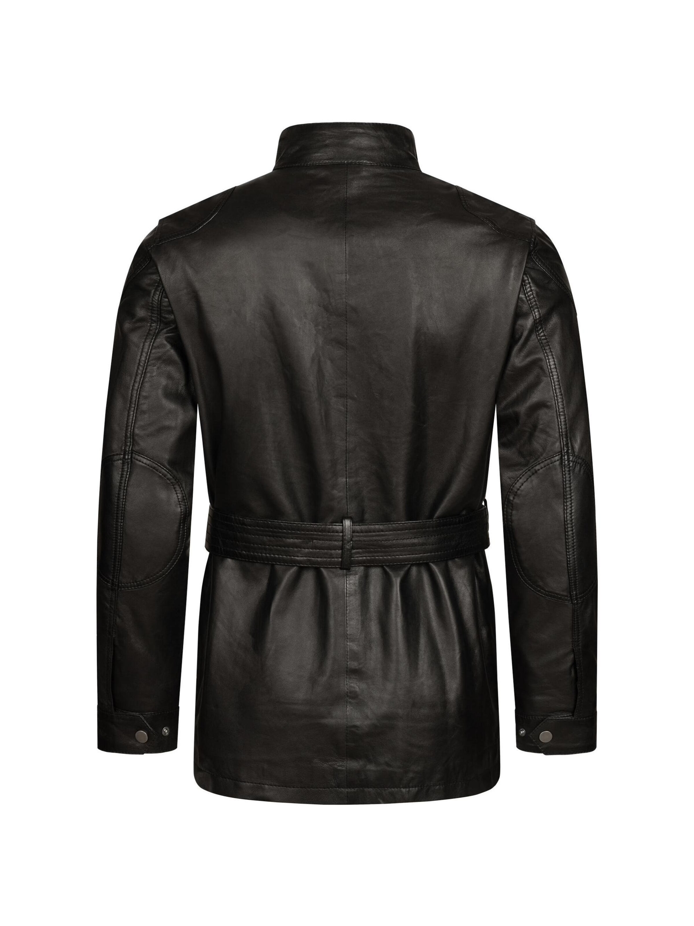 Mouflon Between-Seasons Parka 'Leon' in Black
