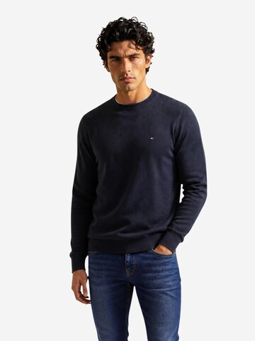 TOMMY HILFIGER Tricot 'PIMA ORG CTN CASHMERE MW0MW28046' in Zwart