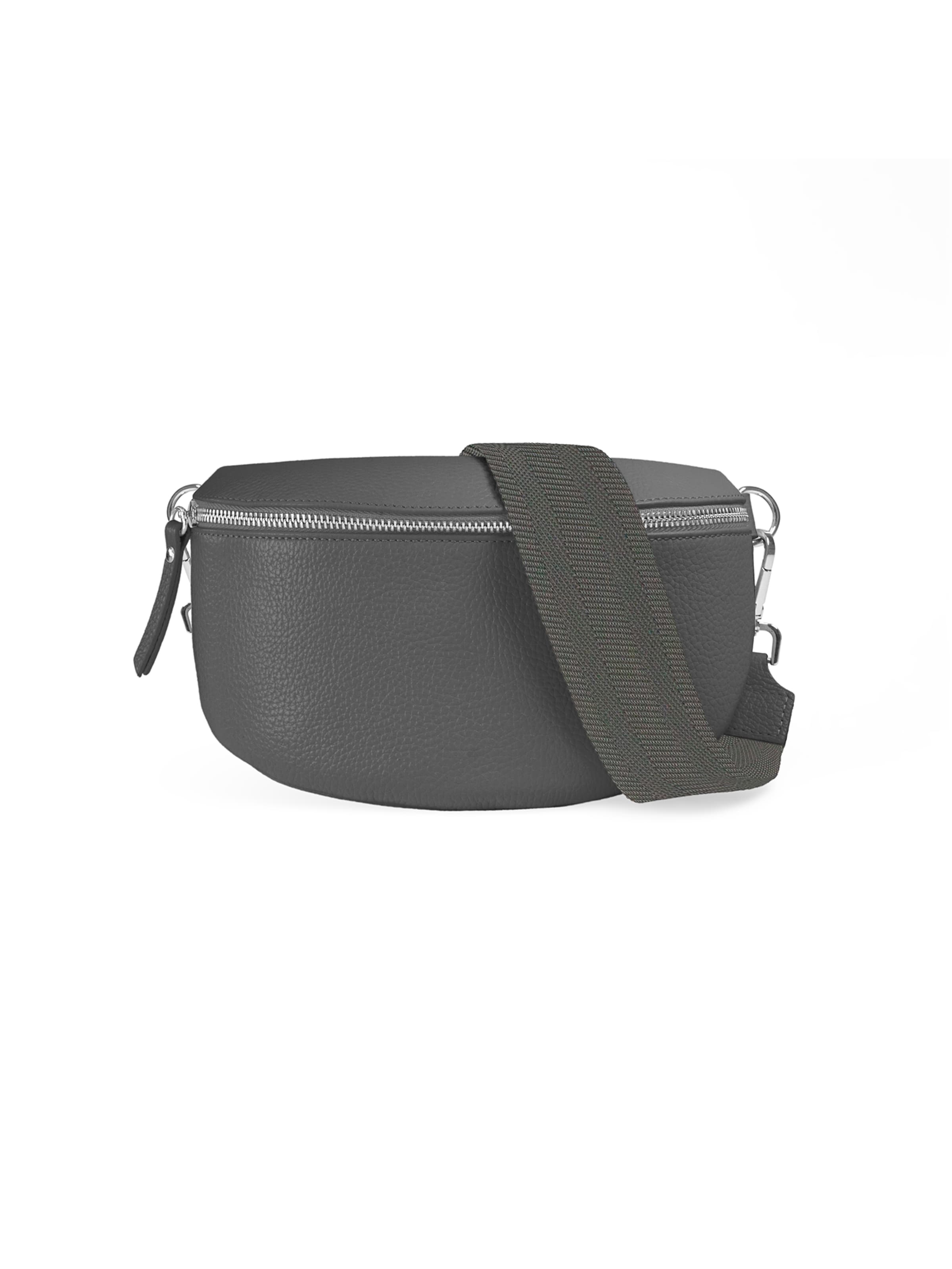 lePelou Gürteltasche 'MILA medium'‌ in Grau: Vorderseite