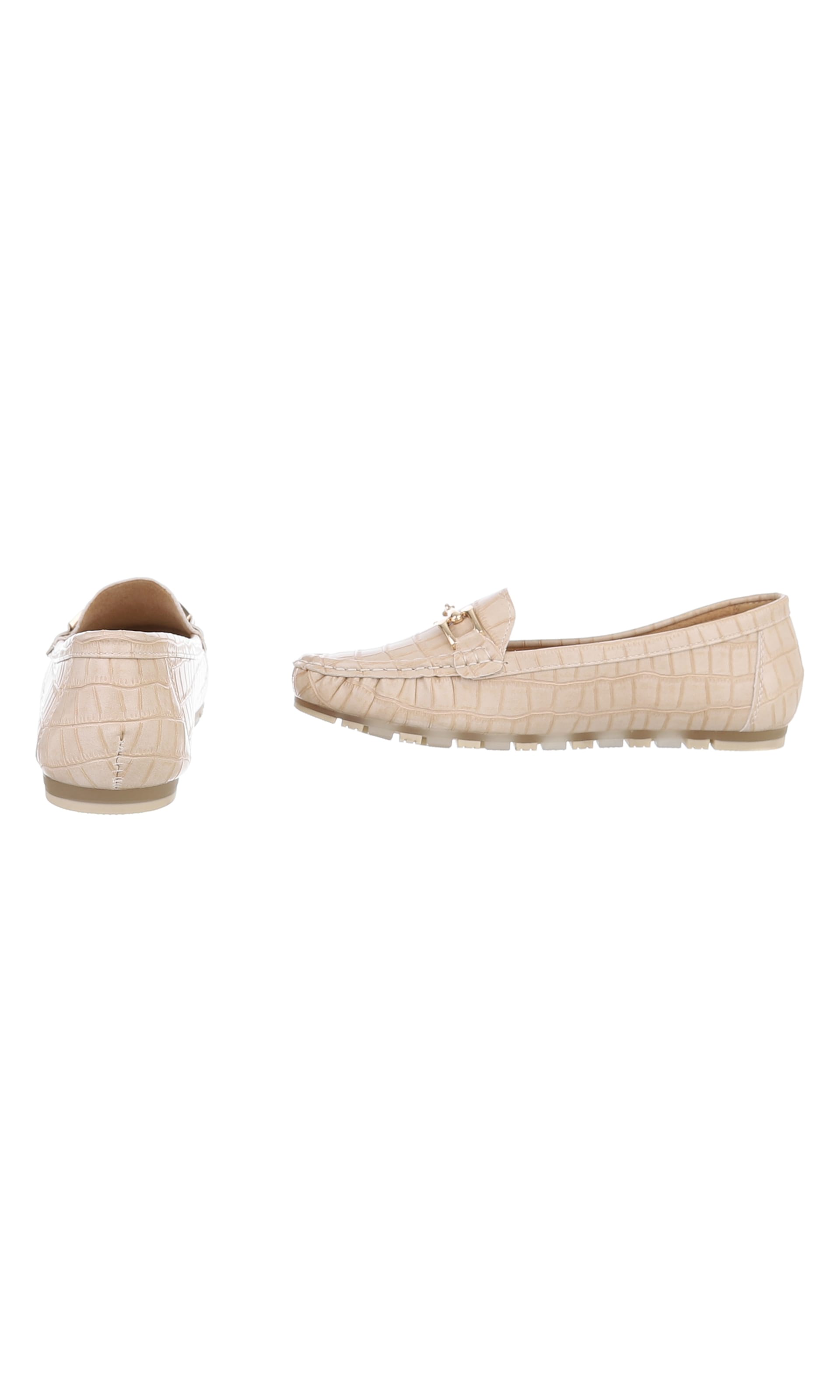 Ital-Design Classic Flats in Beige