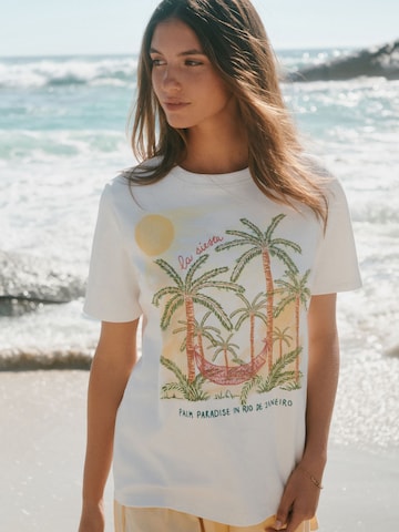 T-shirt Next en blanc : devant