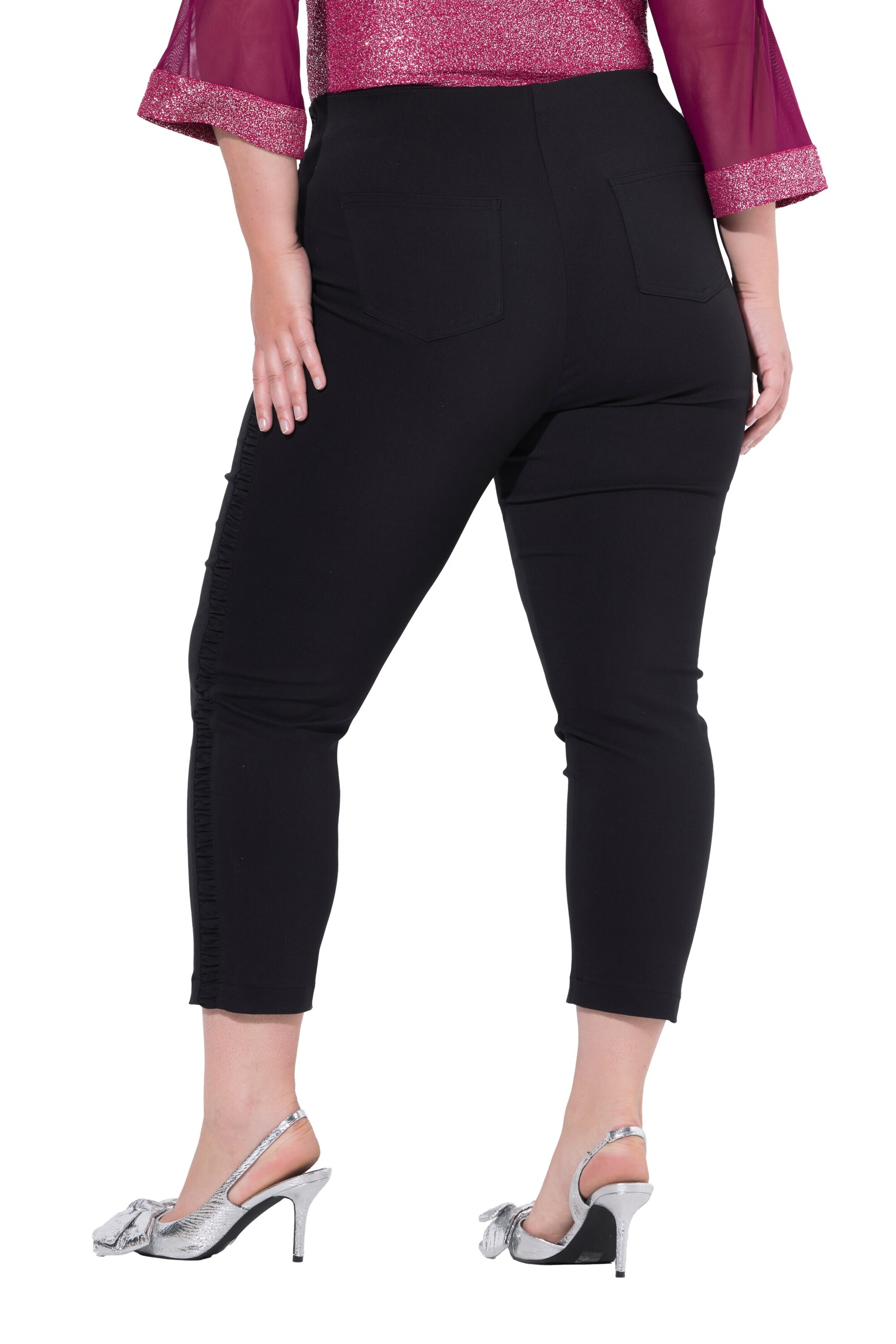 MIAMODA Slim fit Trousers in Black