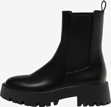 Chelsea Boots Pull&Bear en noir : devant