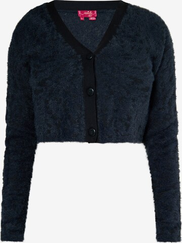 Cardigan swirly en noir : devant