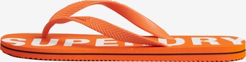 Superdry T-Bar Sandals in Orange: front