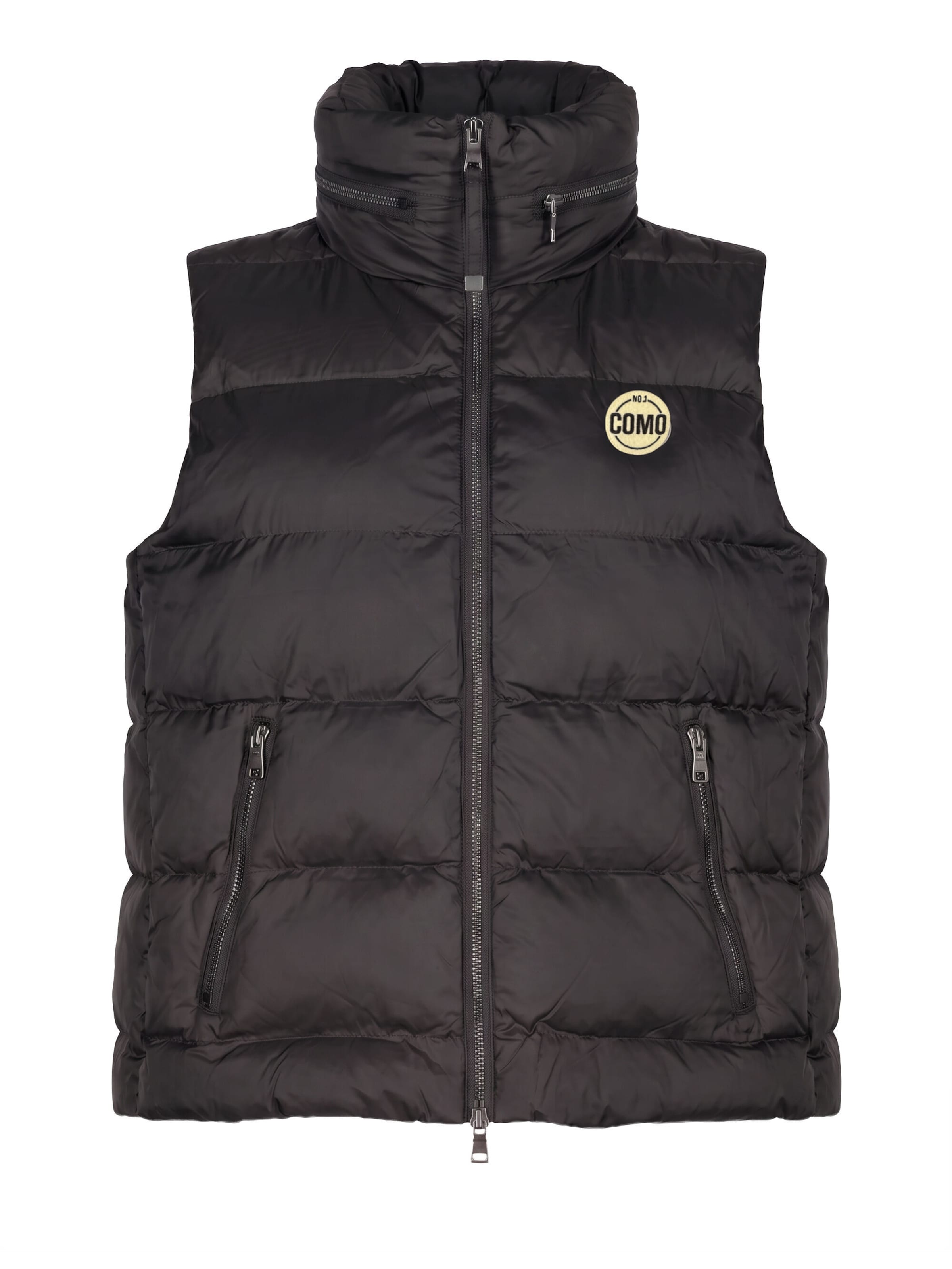 No. 1 Como Weste 'Arezo' in Schwarz: Vorderseite