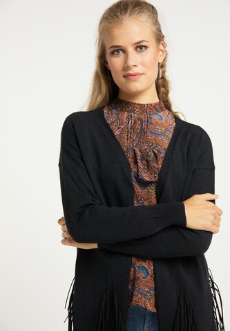 usha FESTIVAL Knit Cardigan in Black