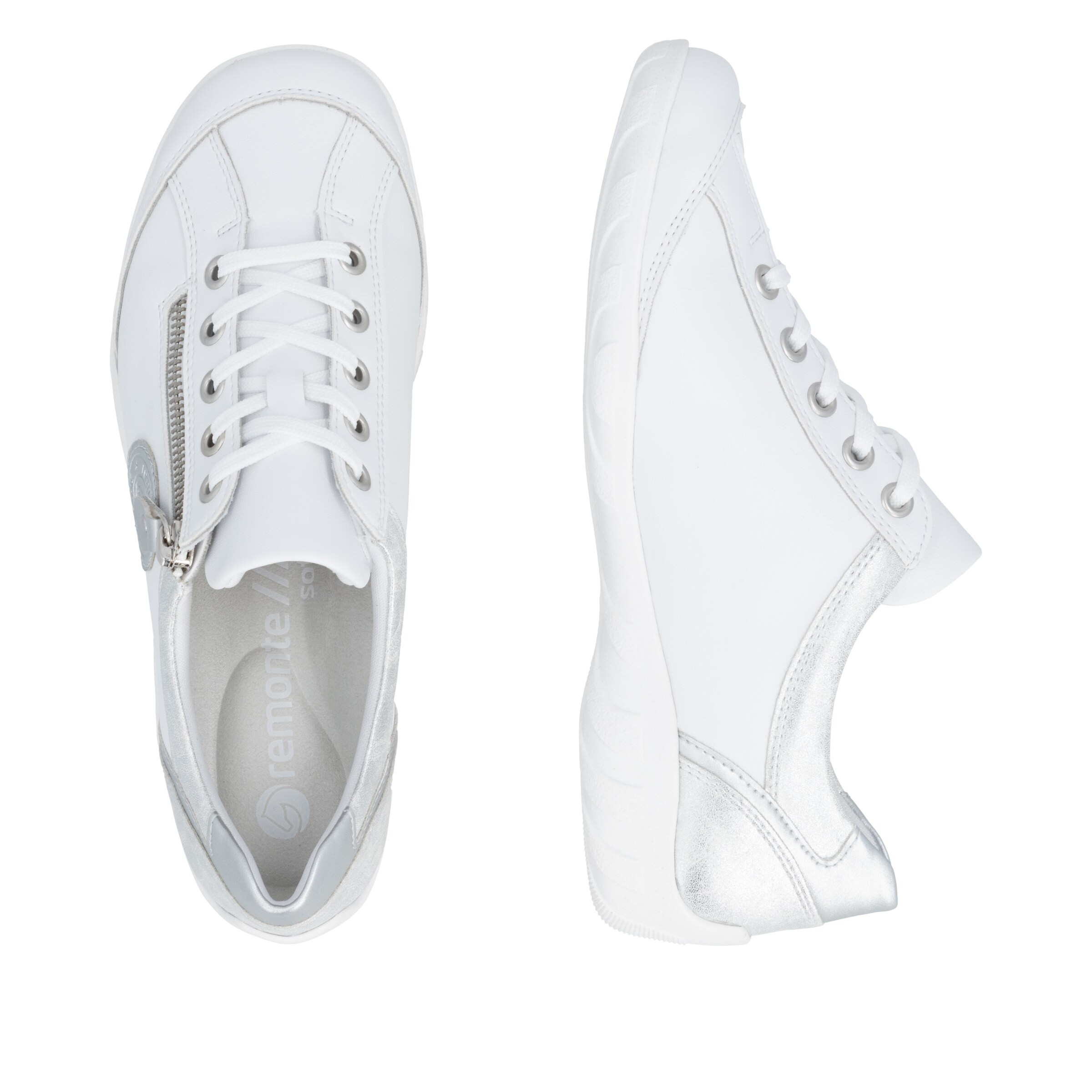 Chaussure de sport à lacets REMONTE en blanc
