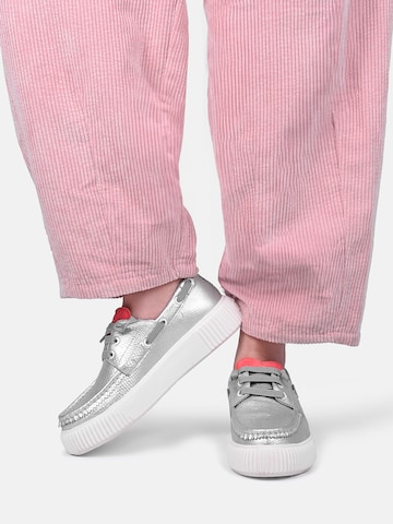 Crickit Halbschuh ' TINA ' in Silber: Vorderseite