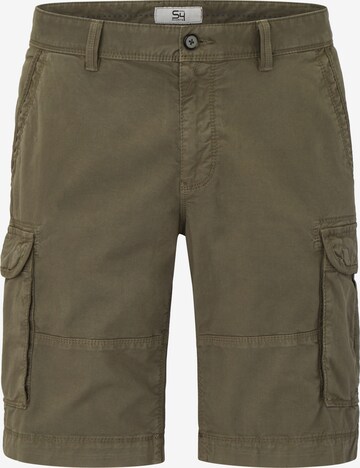 S4 Jackets Regular Cargo Pants in Green: front