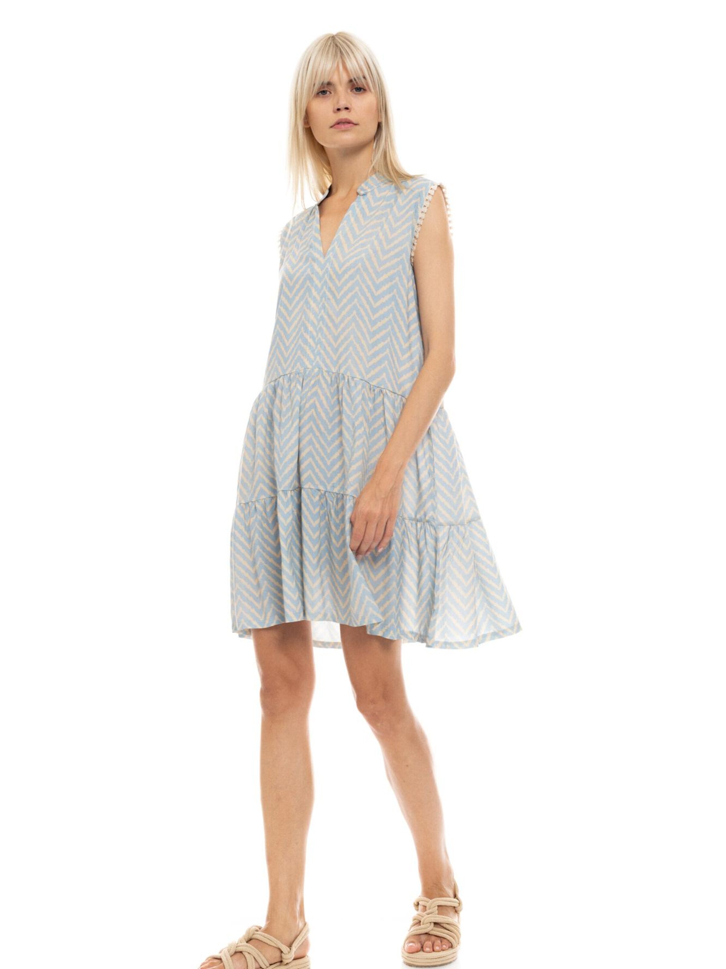 Pink Label - Vestido de verano 'BEACHWEAR CABANA' en azul
