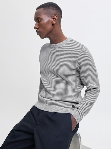 JACK & JONES Pullover 'JJEDOVER' in Grau