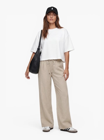 JDY Wide leg Byxa 'JDYFINN' i beige