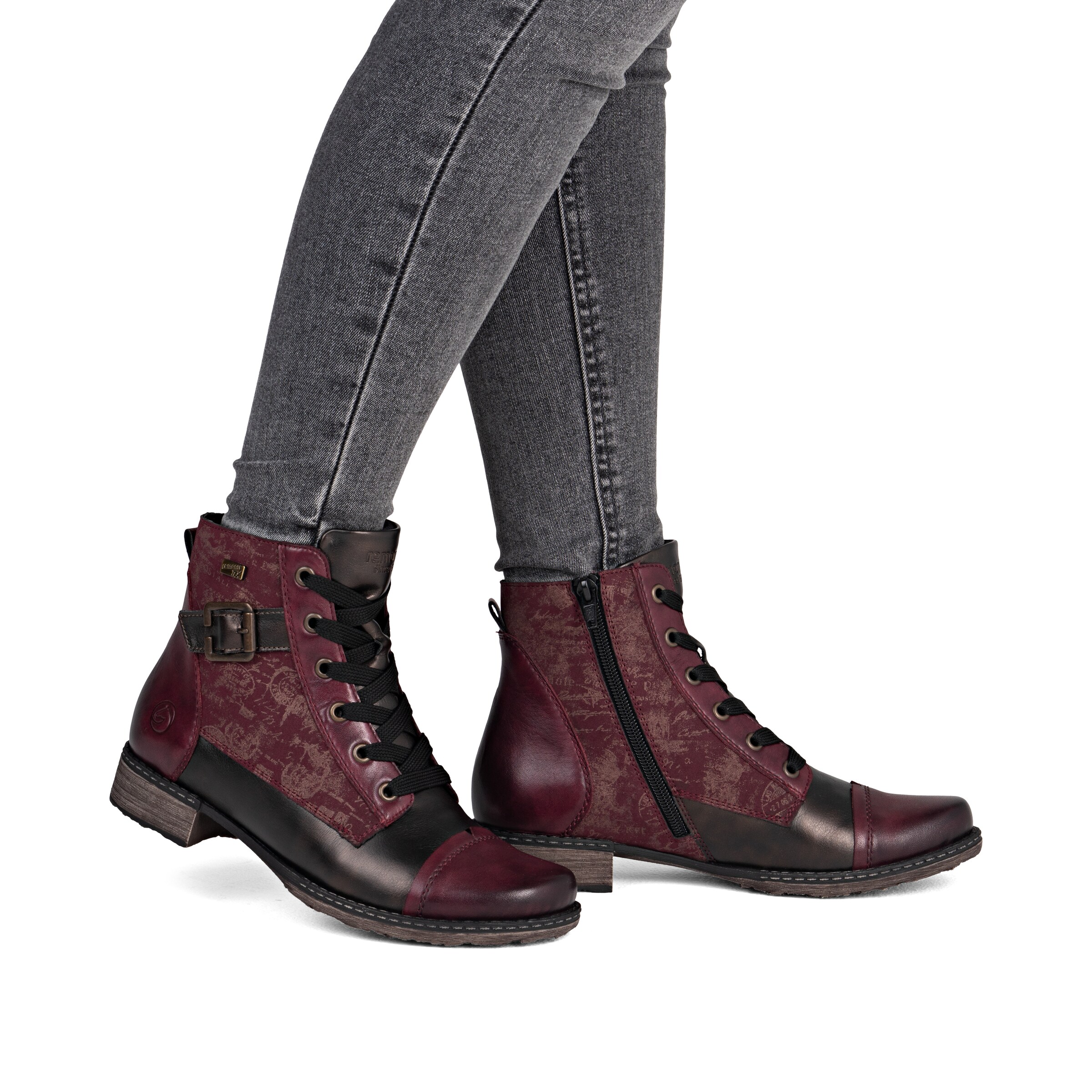 REMONTE Schnürstiefelette in Rot