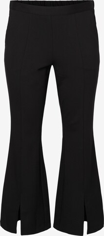 évasé Pantalon 'Maddie' Zizzi en noir : devant