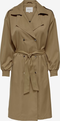 ONLY Between-Seasons Coat in Brown: front