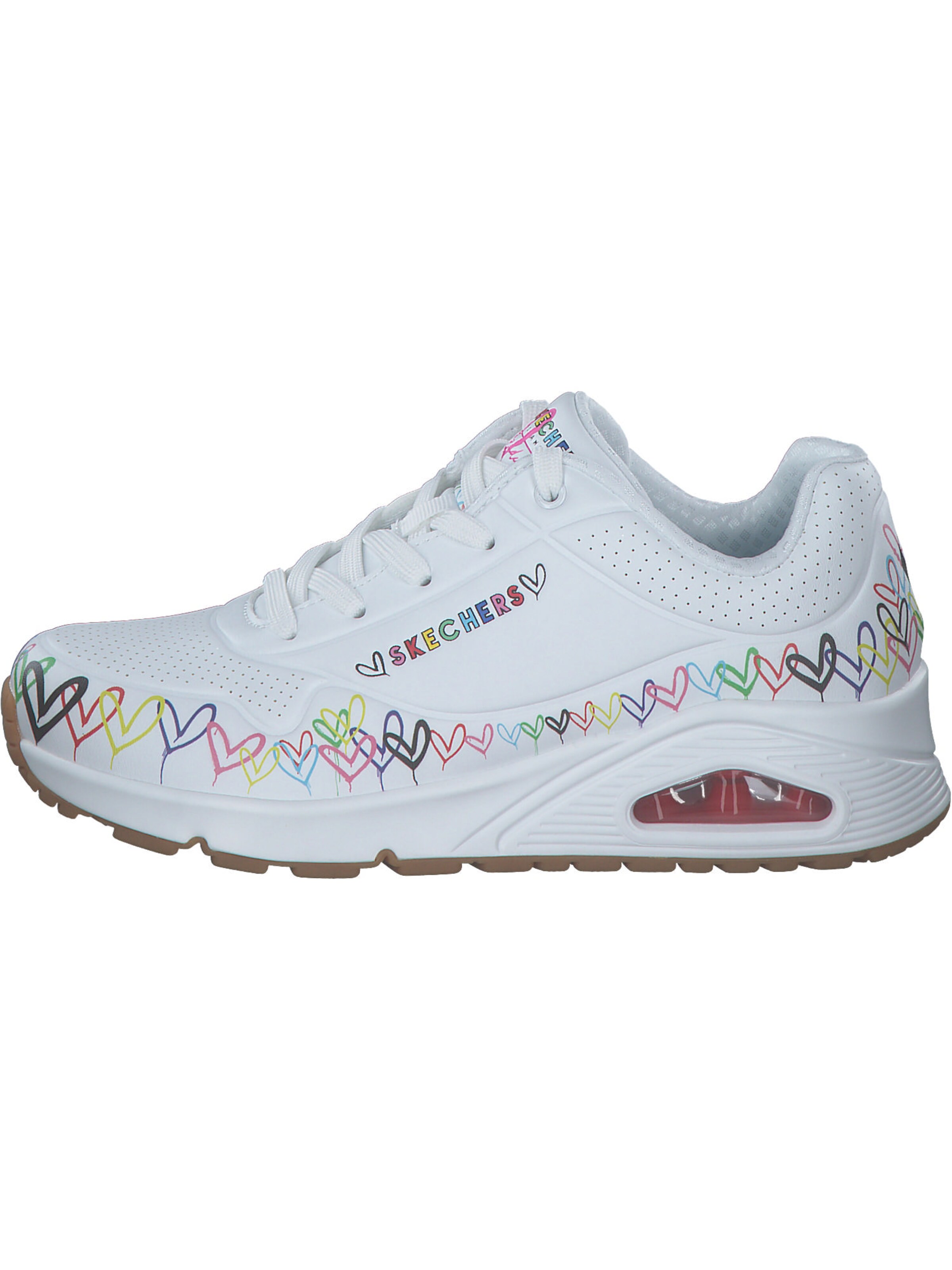 SKECHERS Sneaker 'Uno Goldcrown Collab Heart' in Weiß