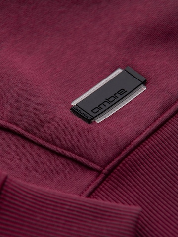 Sweat-shirt Ombre en rouge