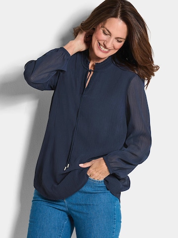 Goldner Blouse in Blauw: voorkant