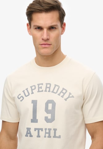 T-Shirt 'Athletic Essential' Superdry en blanc