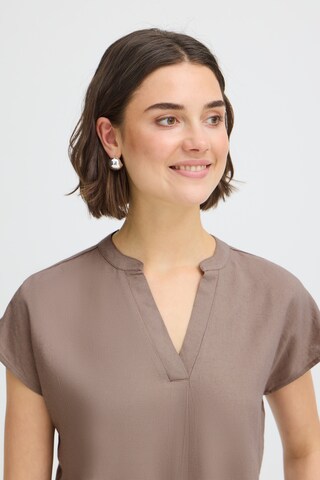 Fransa Bluse in Braun