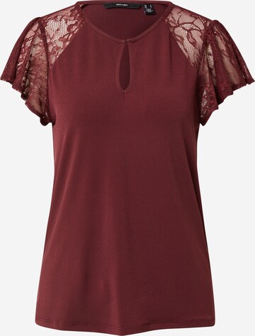 VERO MODA Shirt 'BRIANN' in Rot: predná strana