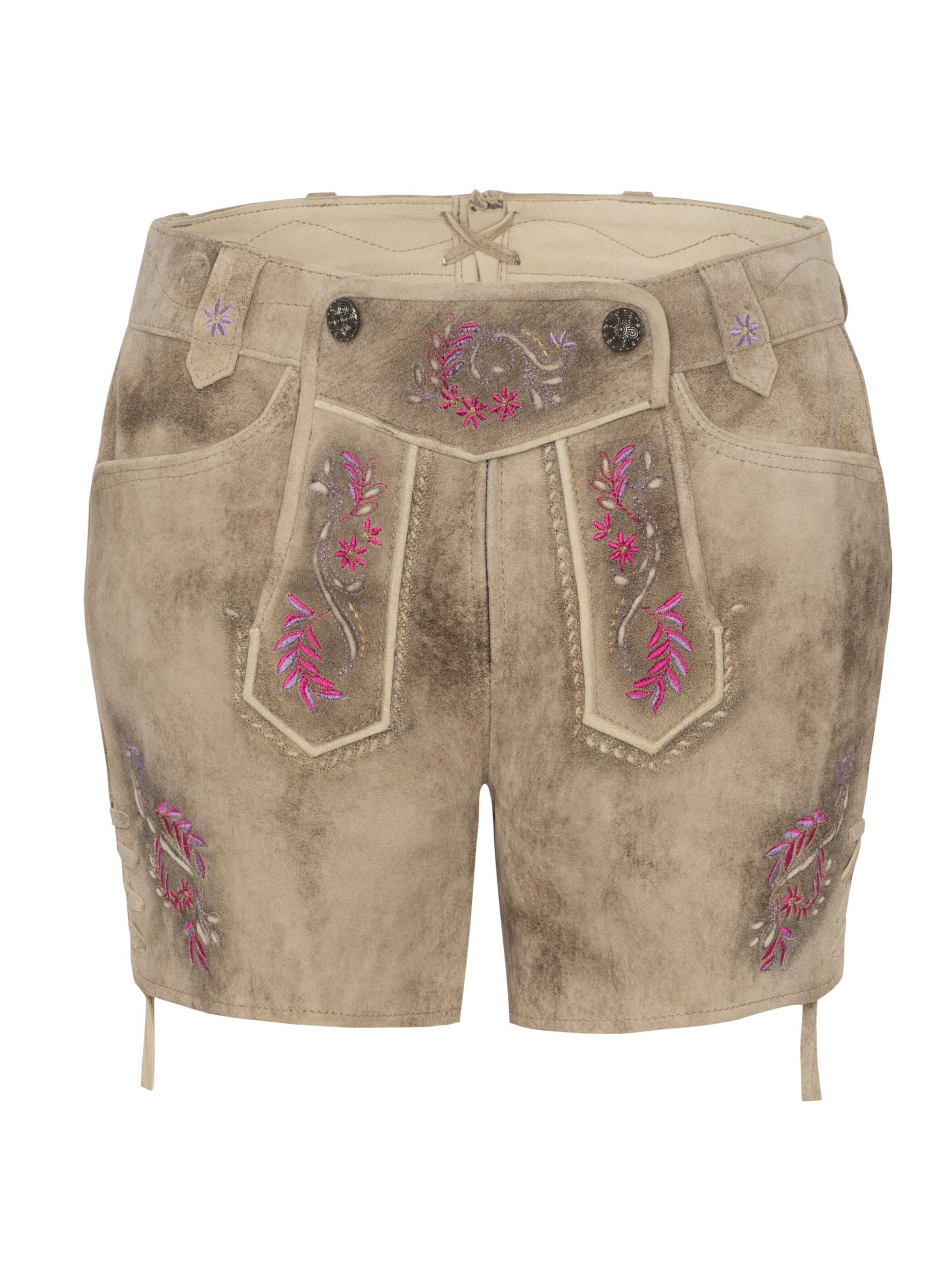 Pantalon folklorique 'Alysa' SPIETH & WENSKY en marron : devant
