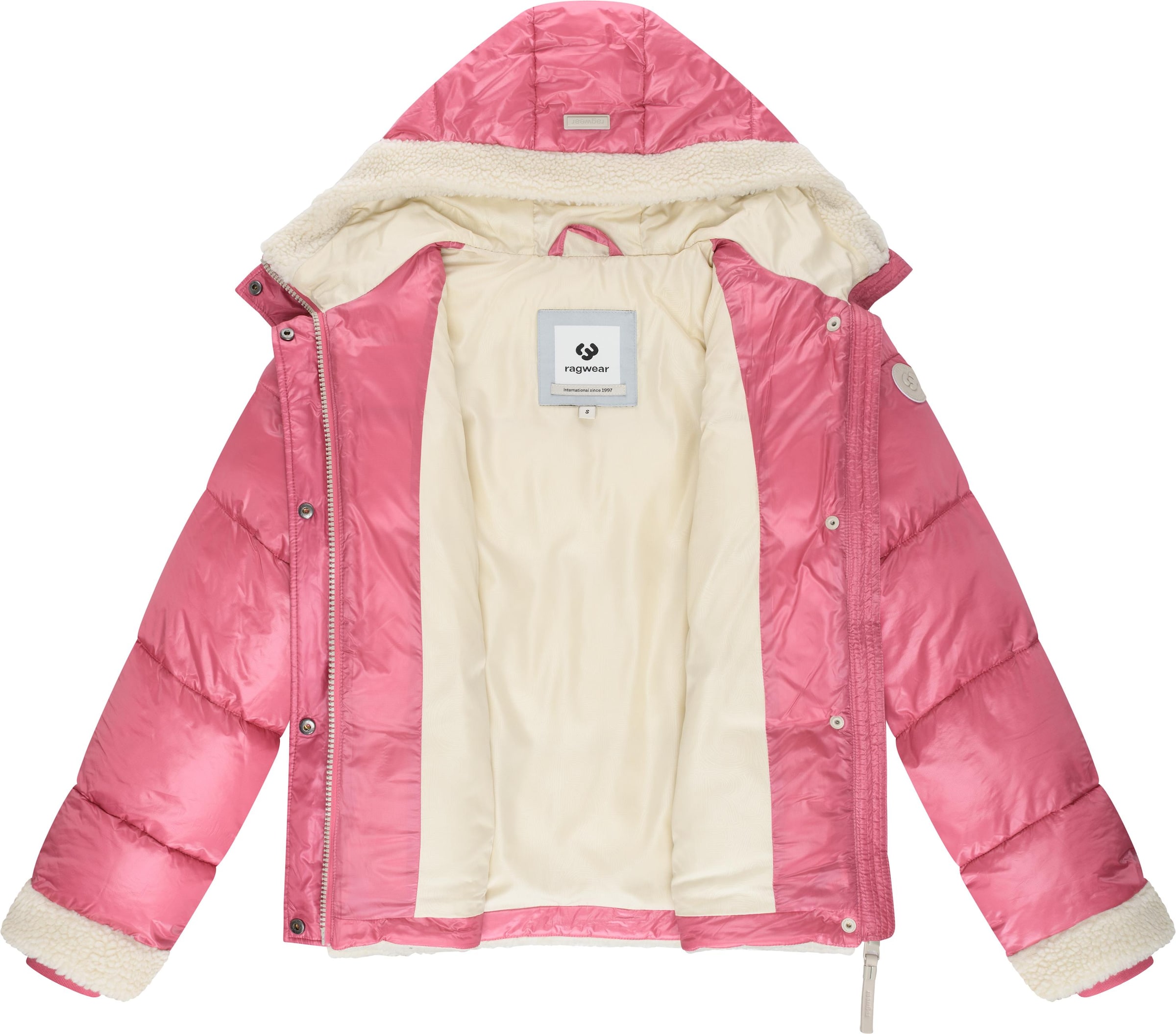 Ragwear Зимняя куртка 'Editah Youmodo' в Ярко-розовый