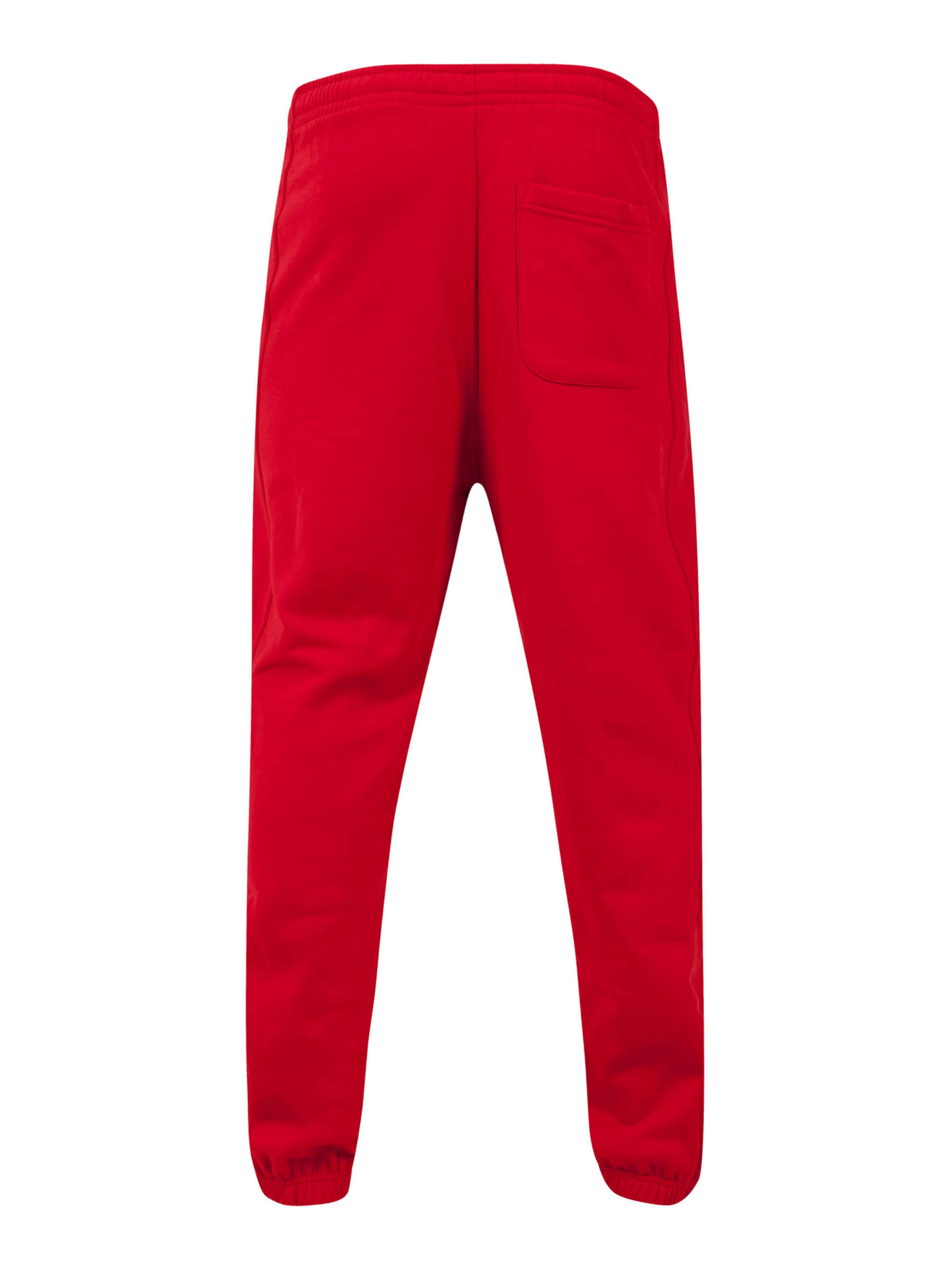 Urban Classics - Tapered Pantalón en rojo