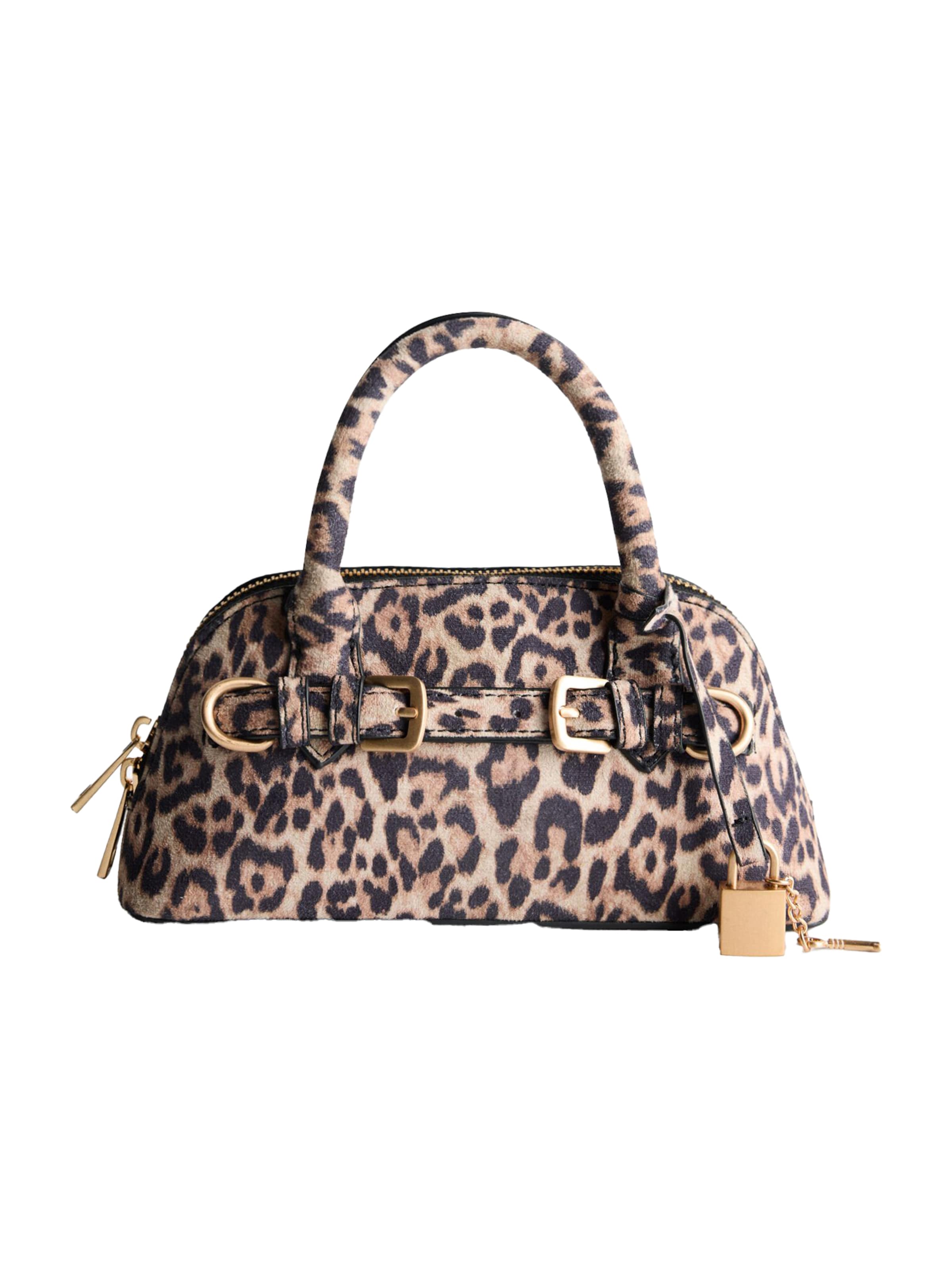 Borsa a mano di Bershka in marrone: frontale