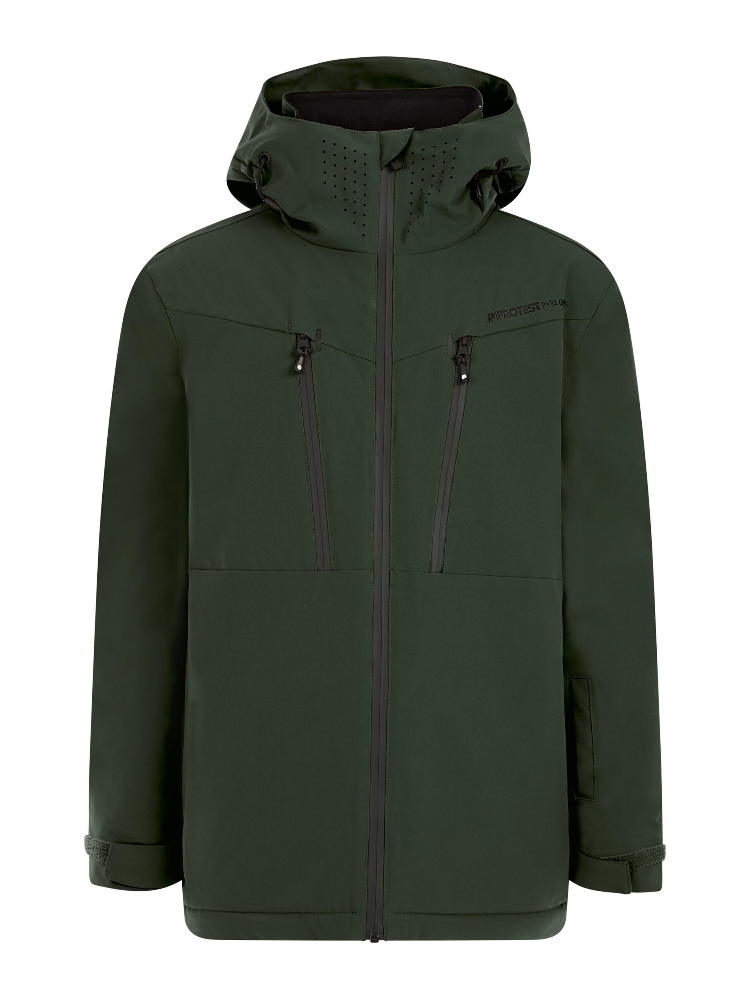PROTEST Athletic Jacket 'PRTWixan JR' in Green: front