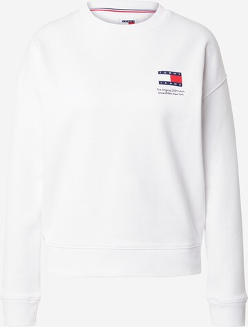 Tommy Jeans Sweatshirt in White: front