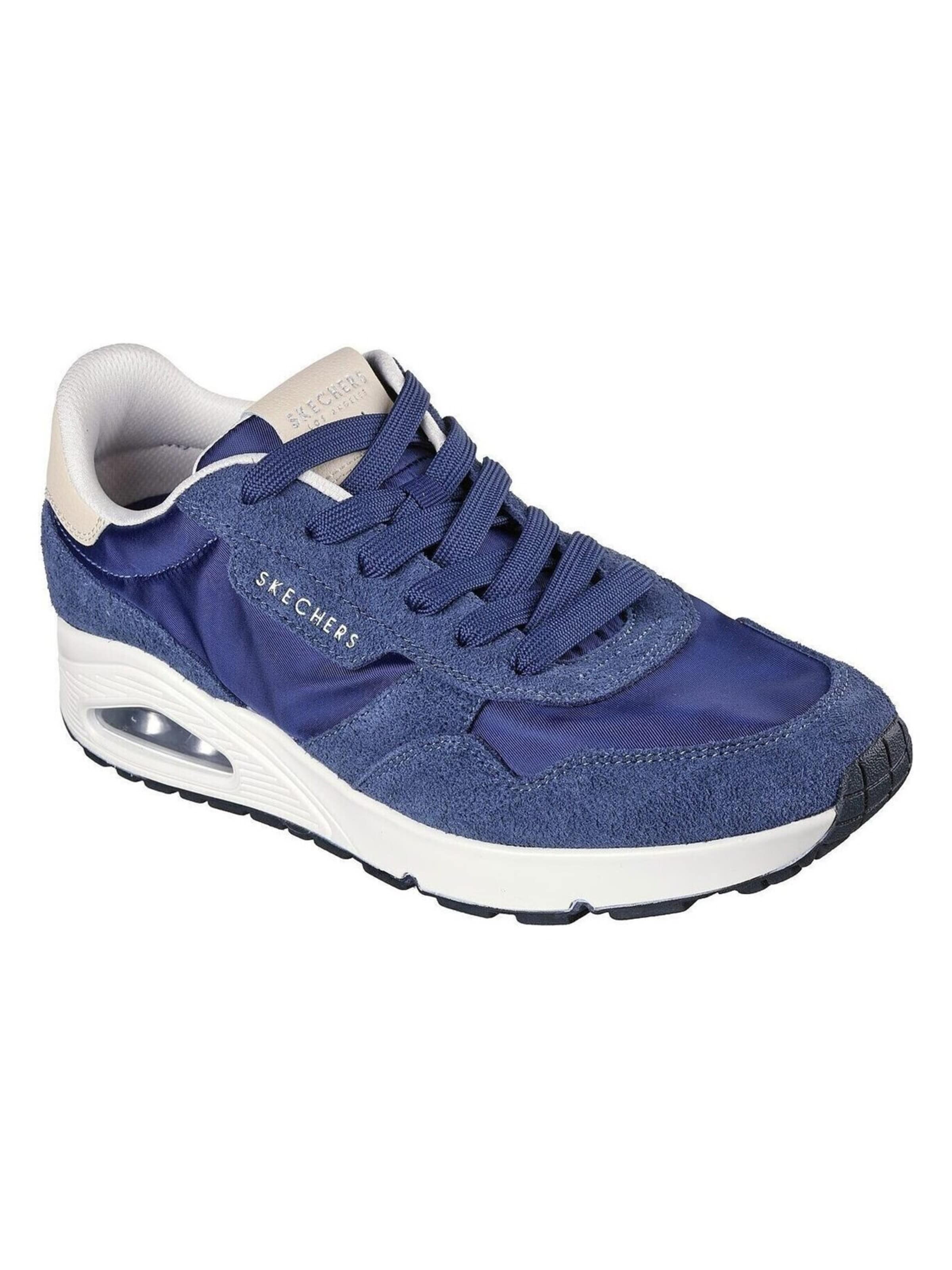 Baskets basses SKECHERS en bleu : devant