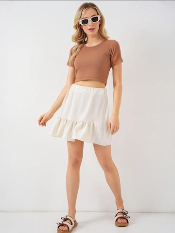 Bigdart Skirt in Beige
