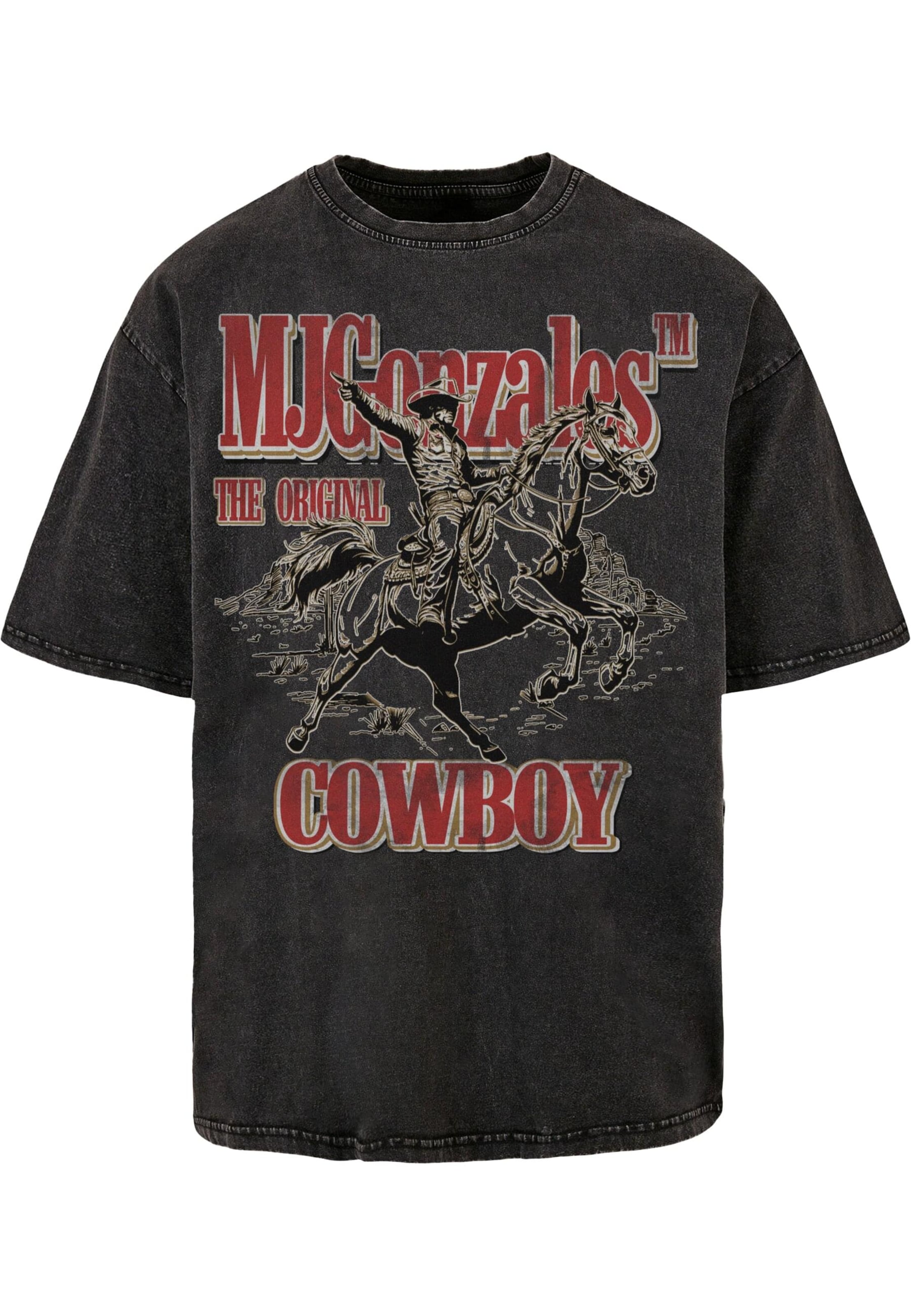 MJ Gonzales Camiseta 'Ranch Rebel' en XXXL en rojo oscuro / negro / negro moteado, Vista del producto