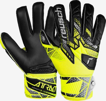 REUSCH Sporthandschoenen 'Attrakt Infinity' in Geel: voorkant