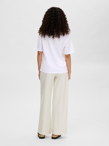 SELECTED FEMME - Camiseta 'VILJA' en blanco