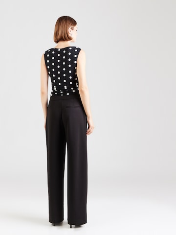 OPUS Loose fit Pleated Pants 'Melane' in Black