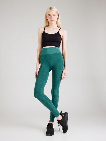 Hummel Skinny Sporthose in Blau