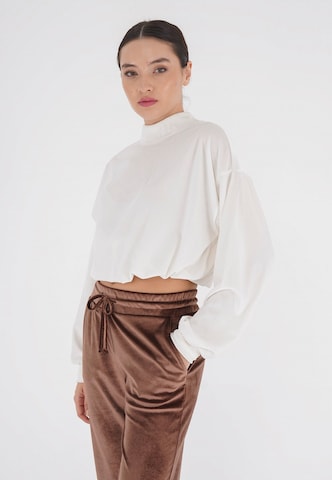 FRESHLIONS Bluse 'Remy' in Beige