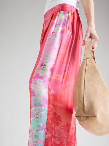 miss goodlife Широкий Брюки со складками в Ярко-розовый