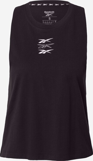 Reebok Sport Sporttop in schwarz / weiß, Produktansicht
