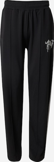 Pantaloni 'Kian' ABOUT YOU x Kingsley Coman pe negru / alb, Vizualizare produs