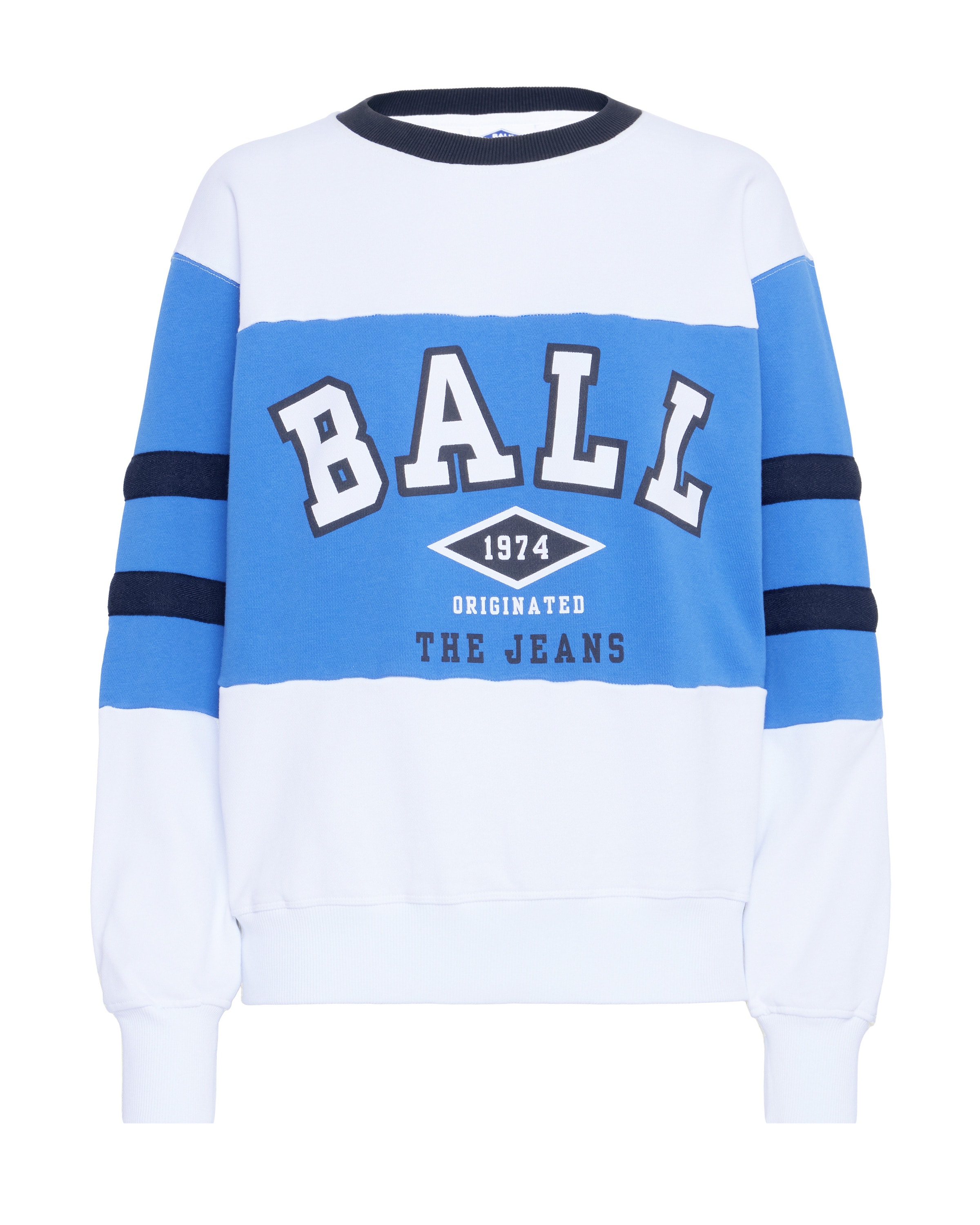 Ball Sweatshirt 'Tomasso' in Blauw: voorkant