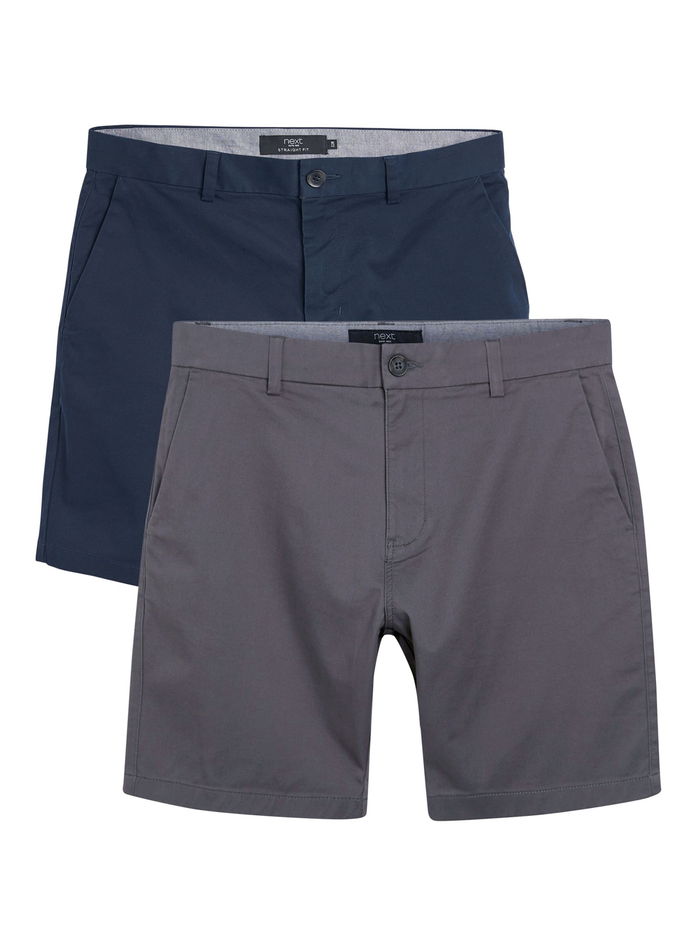 Next Štandardný strih Chino nohavice - Modrá: predná strana