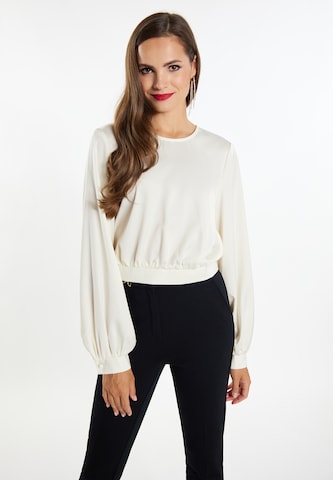 faina - Blusa em branco: frente