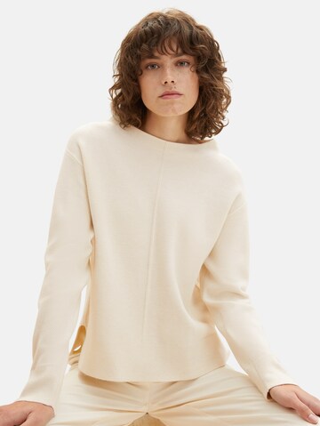 Pull-over TOM TAILOR en beige