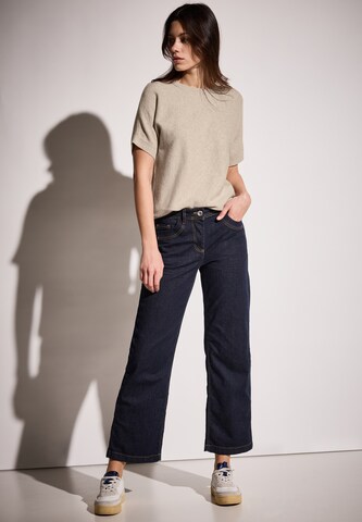 CECIL Feinstrick Kurzarmpullover in Beige