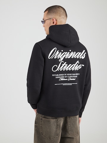 JACK & JONES Mikina 'JWHNORREBRO' – černá: přední strana