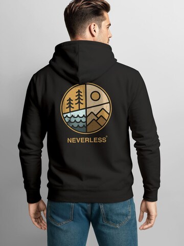 Neverless Sweatshirt 'Outdoor Badge' in Black